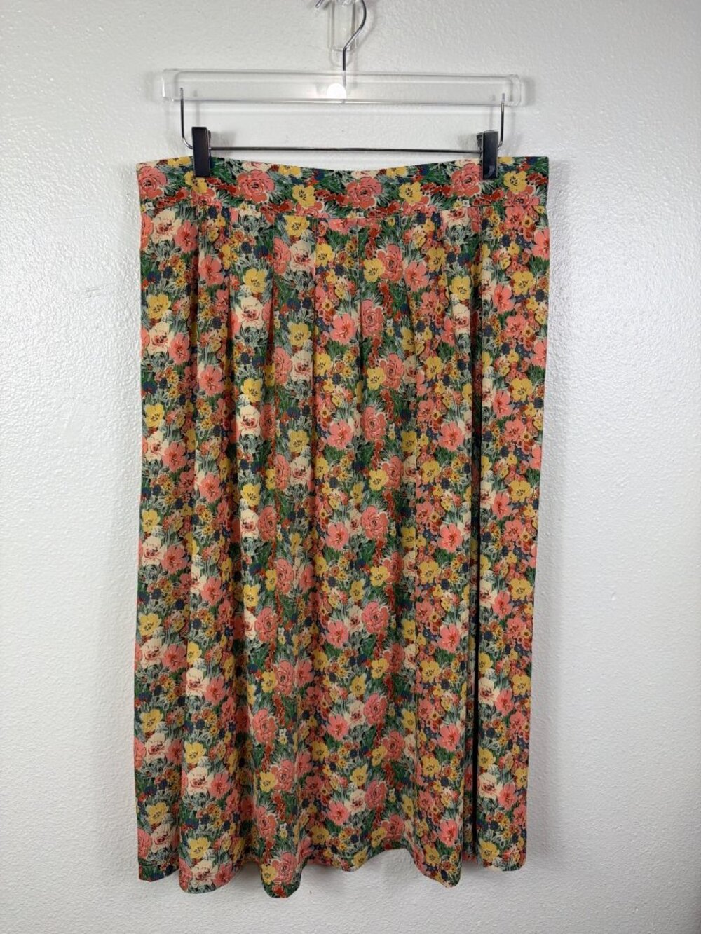 NWT Sézane Alicia Skirt Jardin Pastel Floral Print FR 46 /US 14 High Waist - Picture 8 of 16